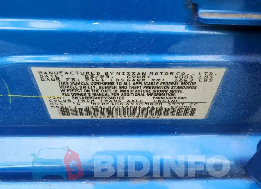 3N1AB8CV4PY248100 Photo# 12