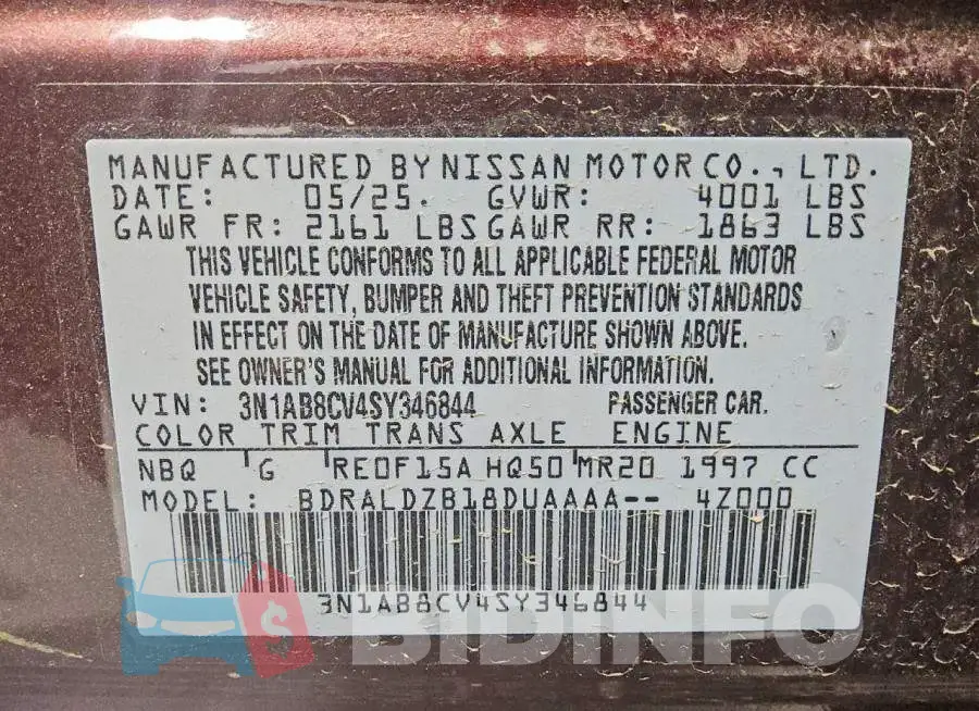 3N1AB8CV4SY346844 Photo# 13