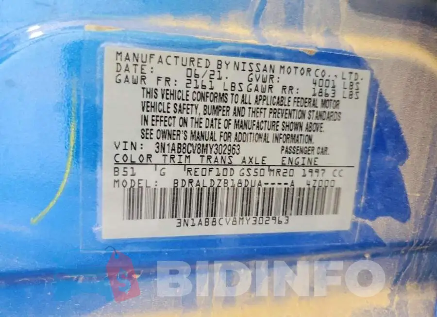 3N1AB8CV8MY302963 Photo# 12