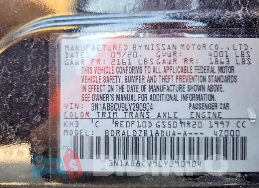 3N1AB8CV9LY290904 Photo# 12