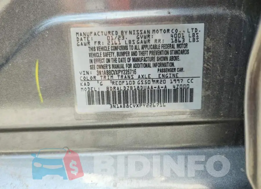 3N1AB8CVXPY226716 Photo# 13