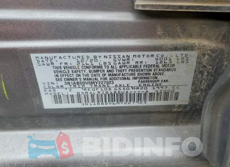3N1AB8DV6MY227923 Photo# 12