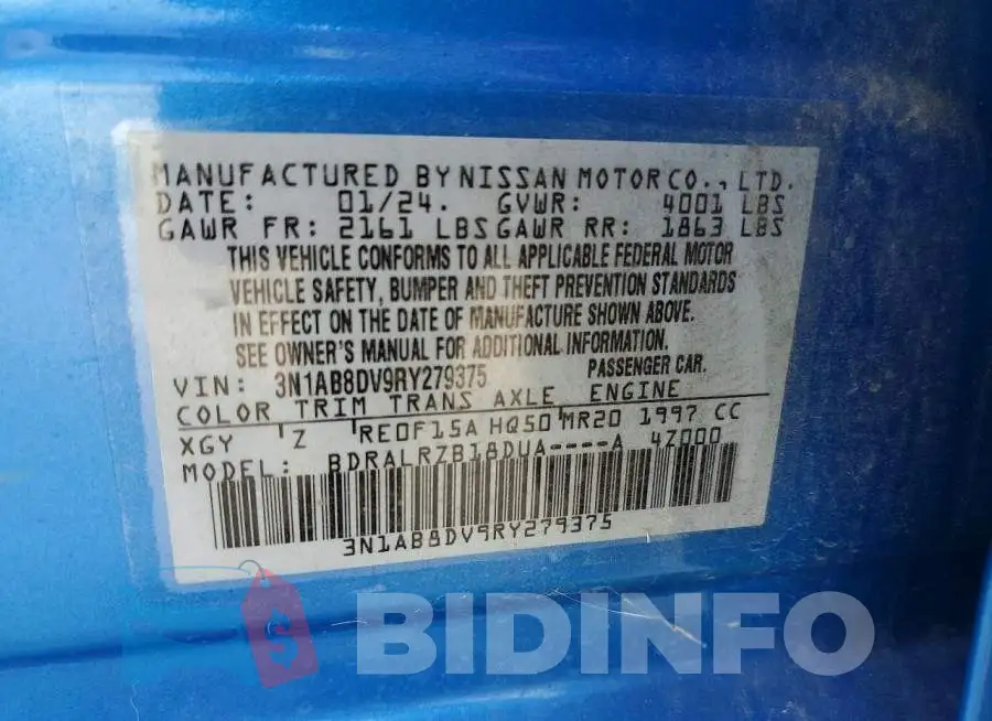 3N1AB8DV9RY279375 Photo# 12