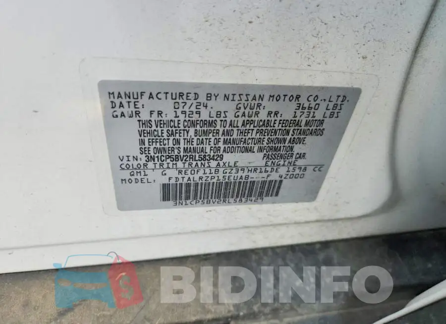 3N1CP5BV2RL583429 Photo# 13