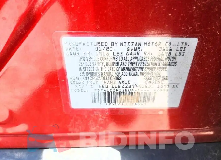3N1CP5CV0LL506063 Photo# 13