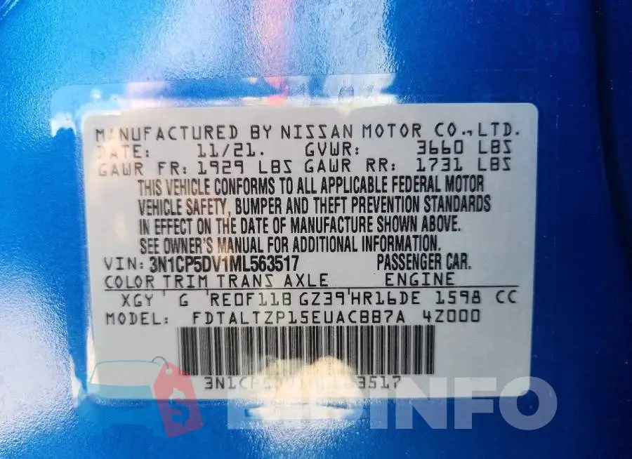 3N1CP5DV1ML563517 Photo# 12