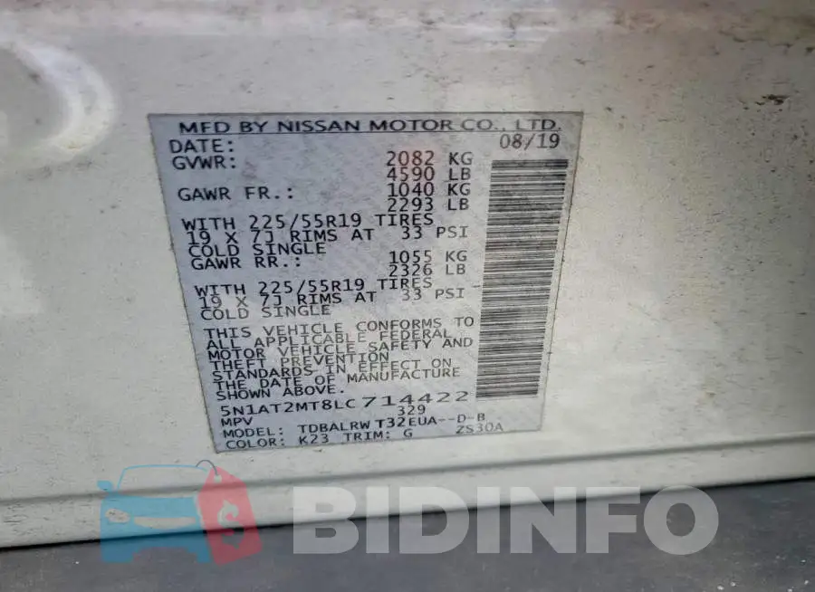 5N1AT2MT8LC714422 Photo# 13