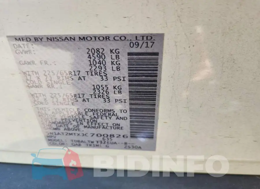 5N1AT2MTXJC700826 Photo# 13