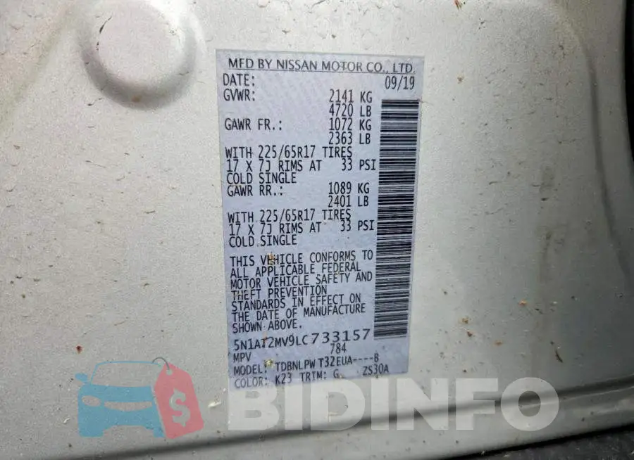 5N1AT2MV9LC733157 Photo# 13