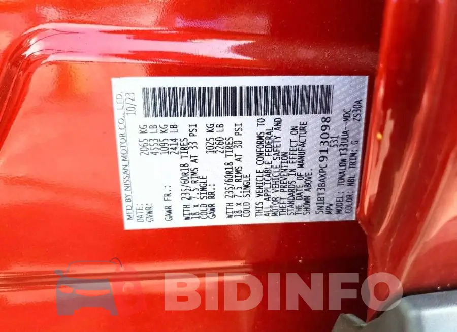 5N1BT3BAXPC913098 Photo# 13