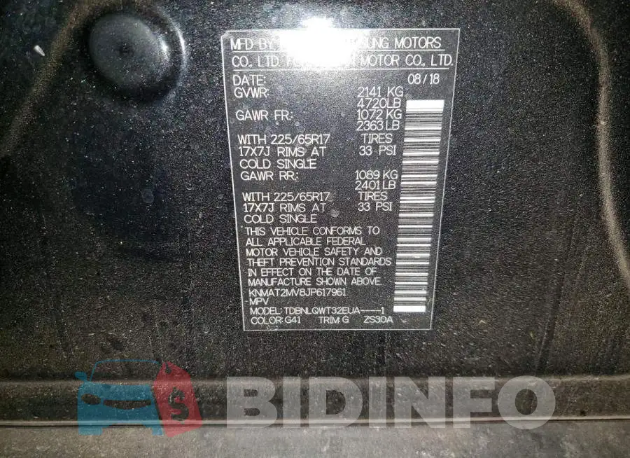 KNMAT2MV8JP617961 Photo# 14