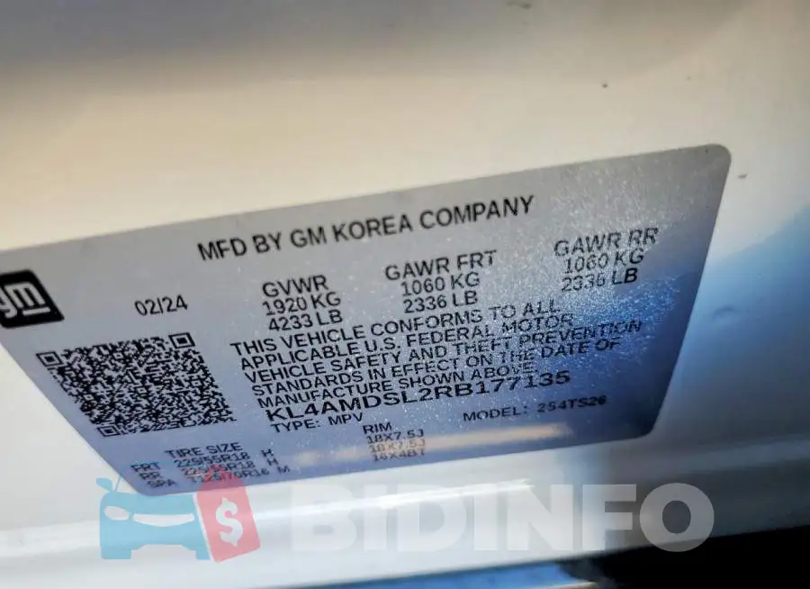 KL4AMDSL2RB177135 Photo# 14