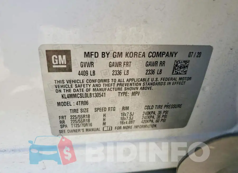 KL4MMCSL0LB130541 Photo# 12