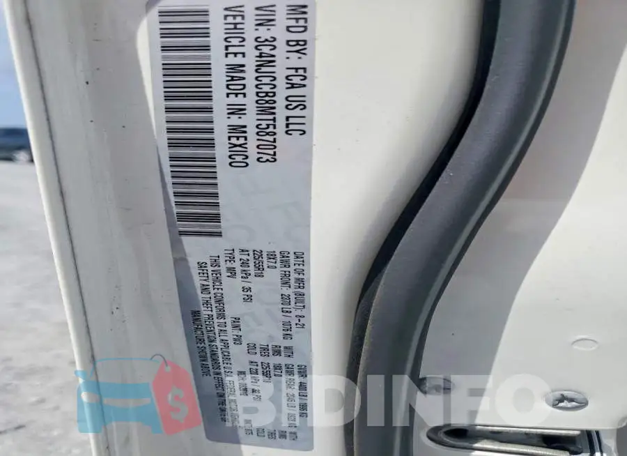 3C4NJCCB8MT587073 Photo# 13