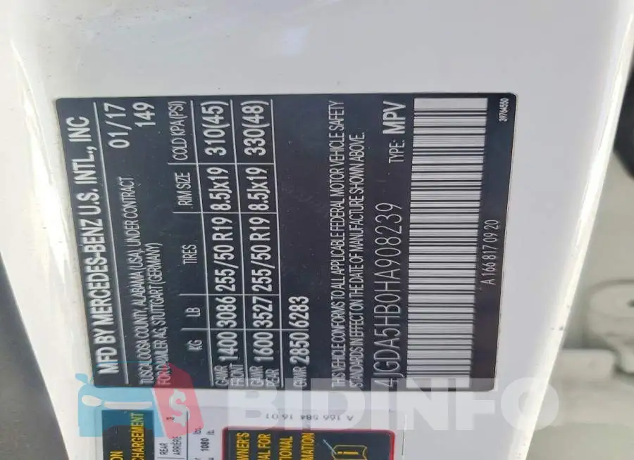4JGDA5HB0HA908239 Photo# 13