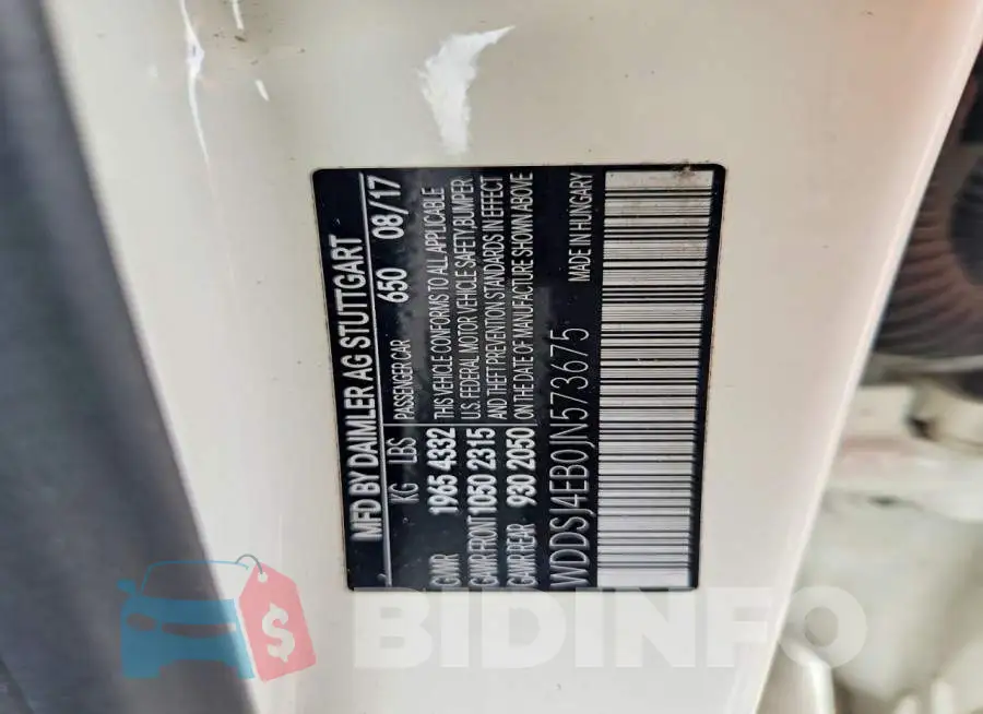 WDDSJ4EB0JN573675 Photo# 13