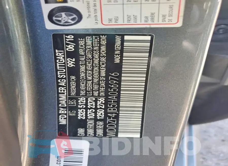 WDDZF4JB5HA056976 Photo# 12