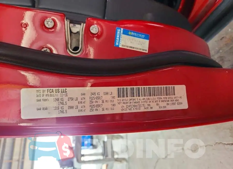 3C4PDCABXHT551751 Photo# 13