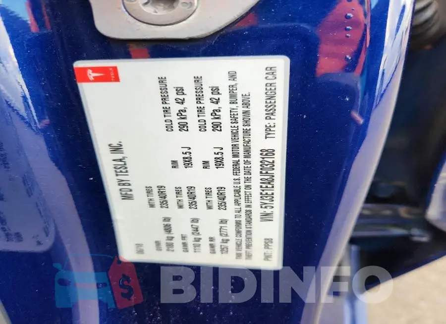 5YJ3E1EA8JF032168 Photo# 12