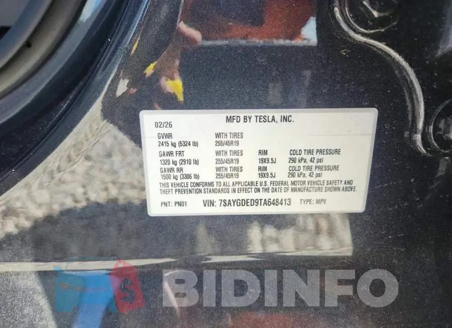 7SAYGDED9TA648413 Photo# 12