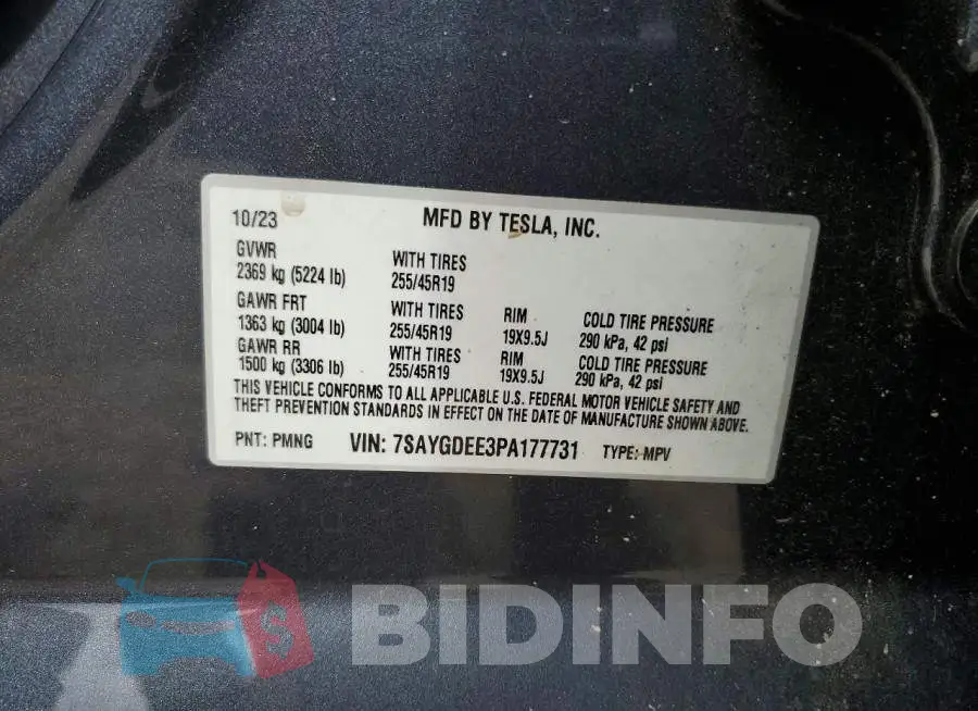 7SAYGDEE3PA177731 Photo# 13