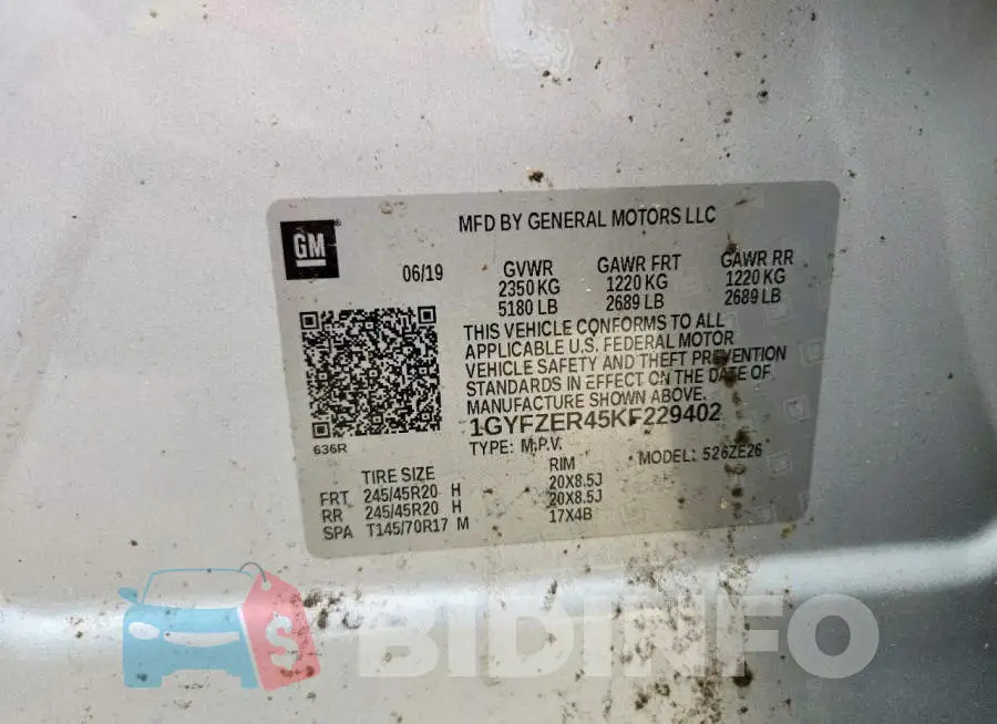 1GYFZER45KF229402 Photo# 13