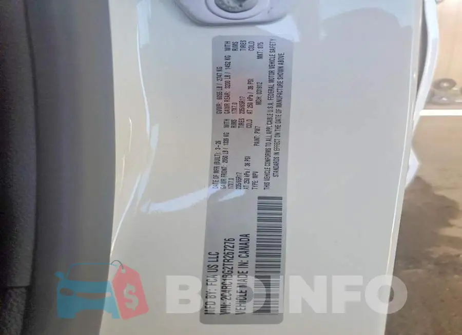 2C4RC1BG2TR267276 Photo# 14