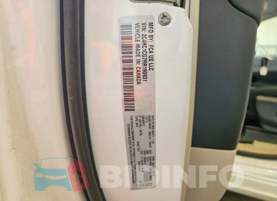 2C4RC1CG7RR190931 Photo# 14