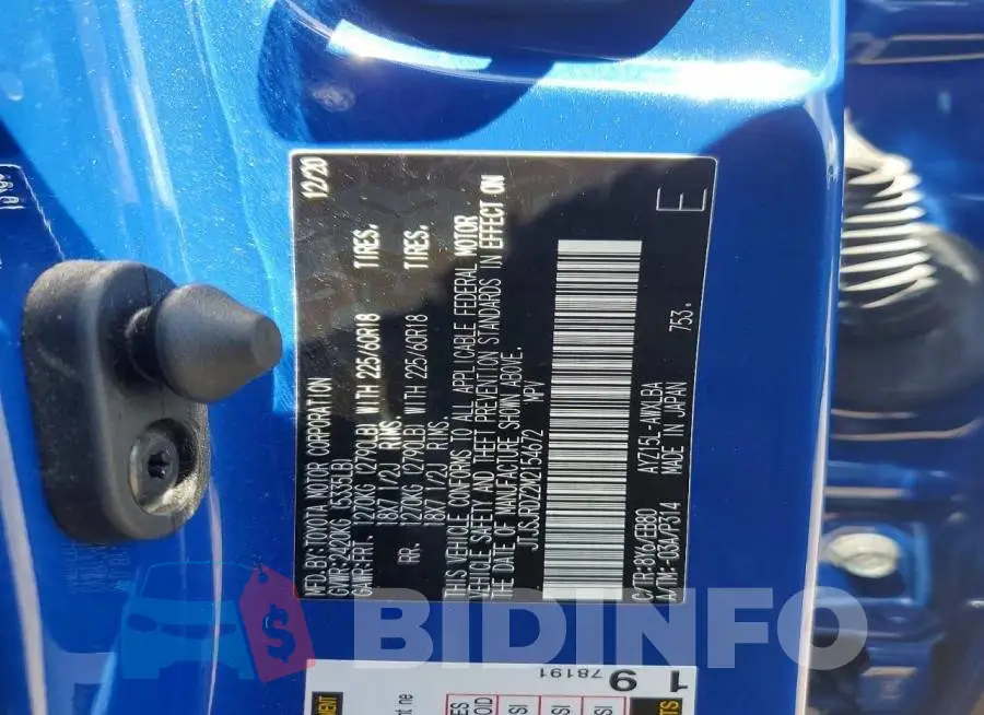 JTJSJRDZ2M2154672 Photo# 12