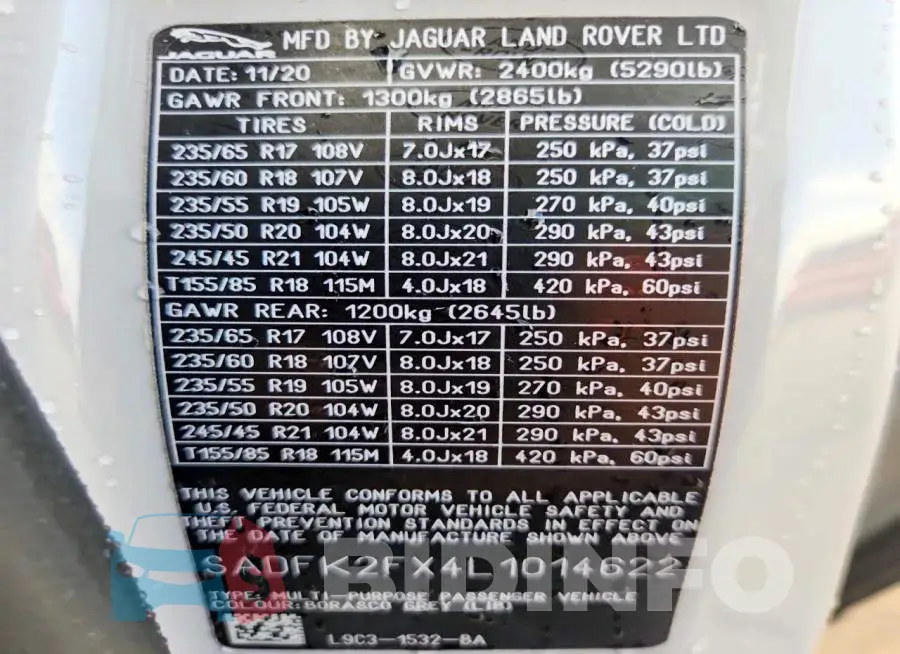 SADFK2FX4L1014622 Photo# 13