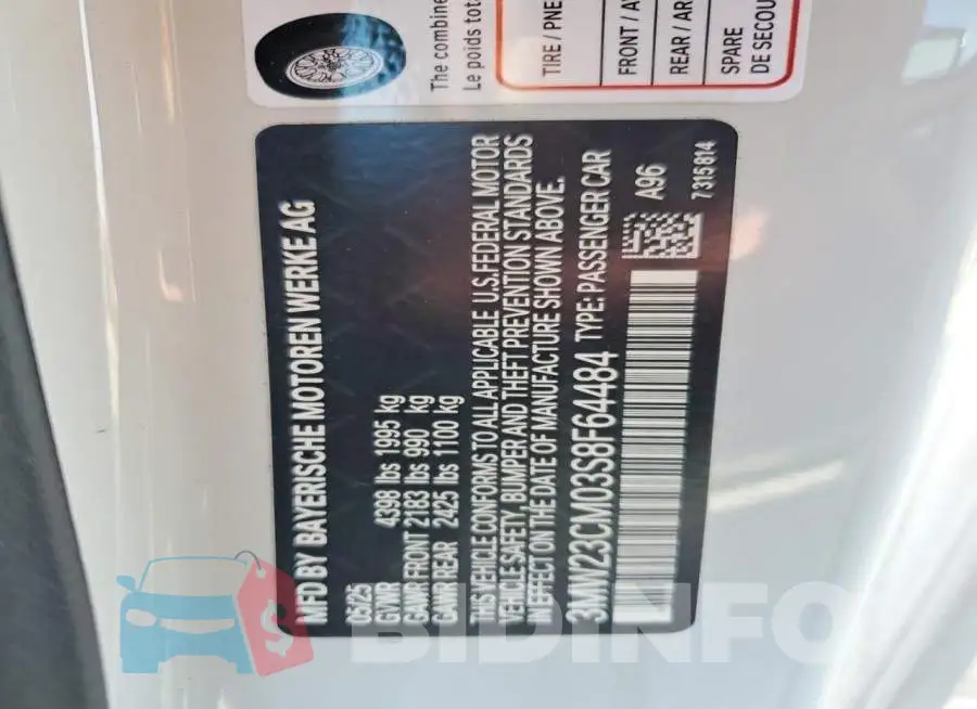 3MW23CM03S8F64484 Photo# 12