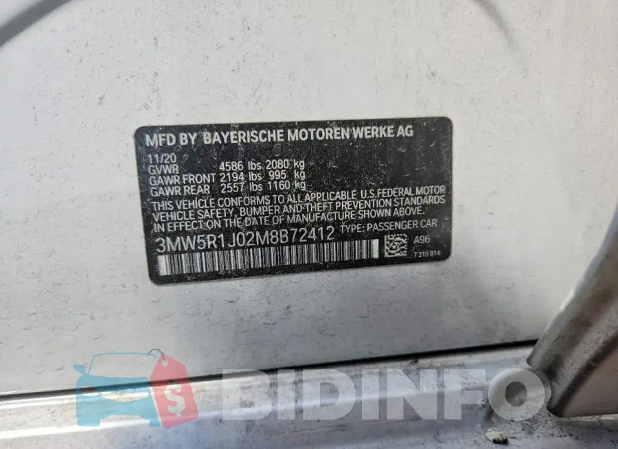 3MW5R1J02M8B72412 Photo# 12