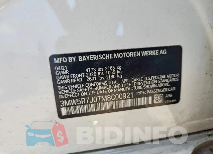 3MW5R7J07M8C00921 Photo# 13