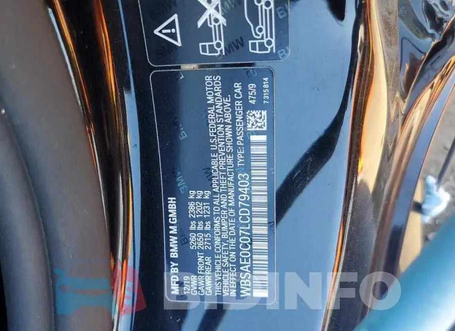 WBSAE0C07LCD79403 Photo# 12