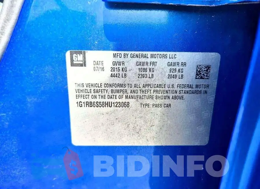 1G1RB6S58HU123068 Photo# 12