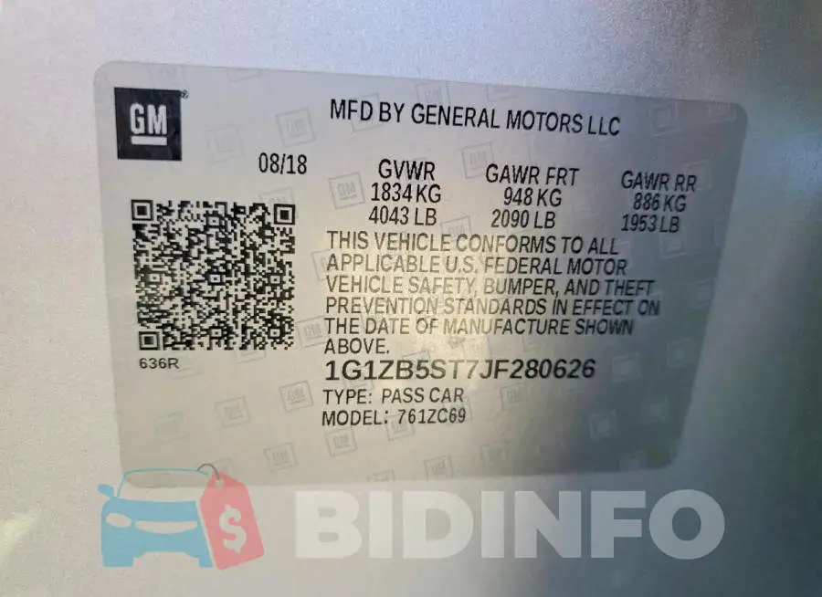 1G1ZB5ST7JF280626 Photo# 12