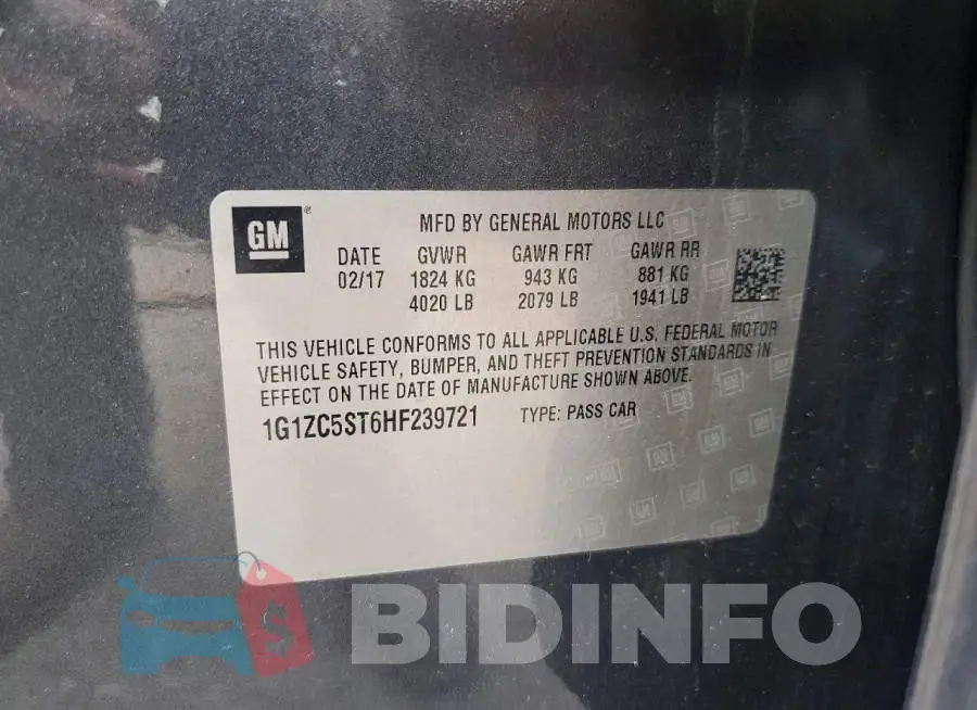 1G1ZC5ST6HF239721 Photo# 12