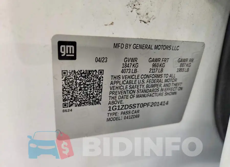 1G1ZD5ST0PF201414 Photo# 12