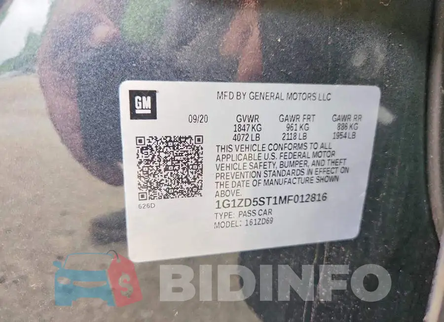 1G1ZD5ST1MF012816 Photo# 12
