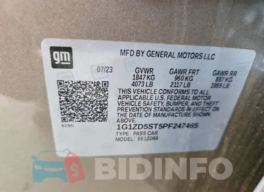 1G1ZD5ST5PF247465 Photo# 12