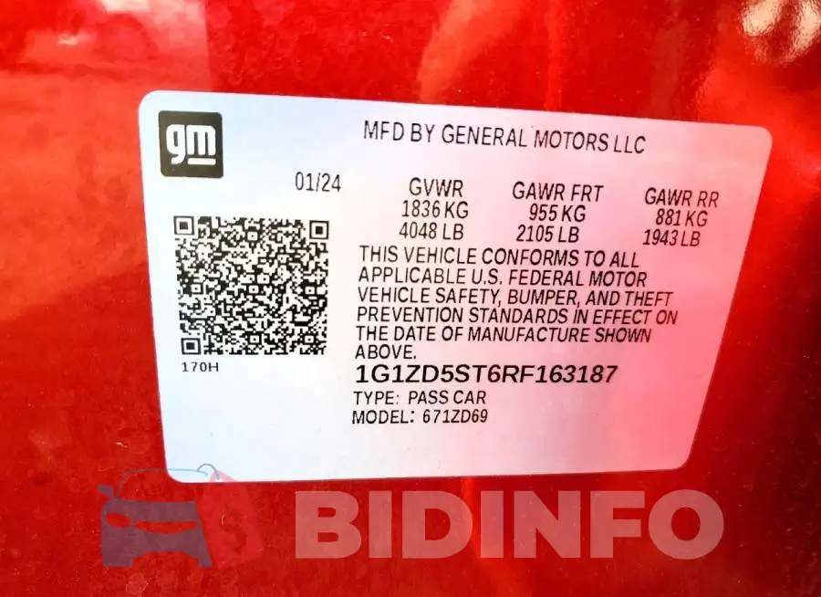 1G1ZD5ST6RF163187 Photo# 13
