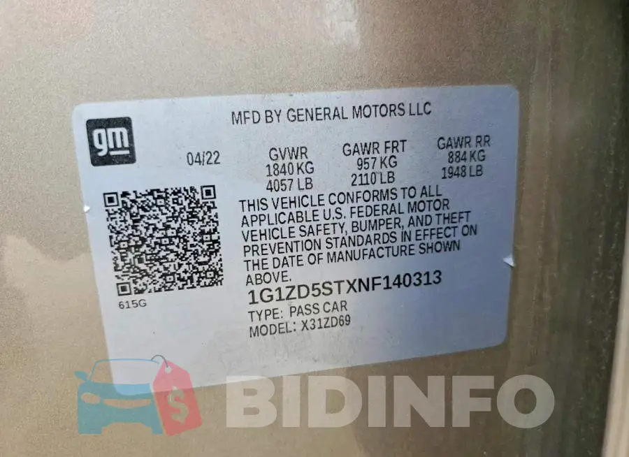 1G1ZD5STXNF140313 Photo# 12