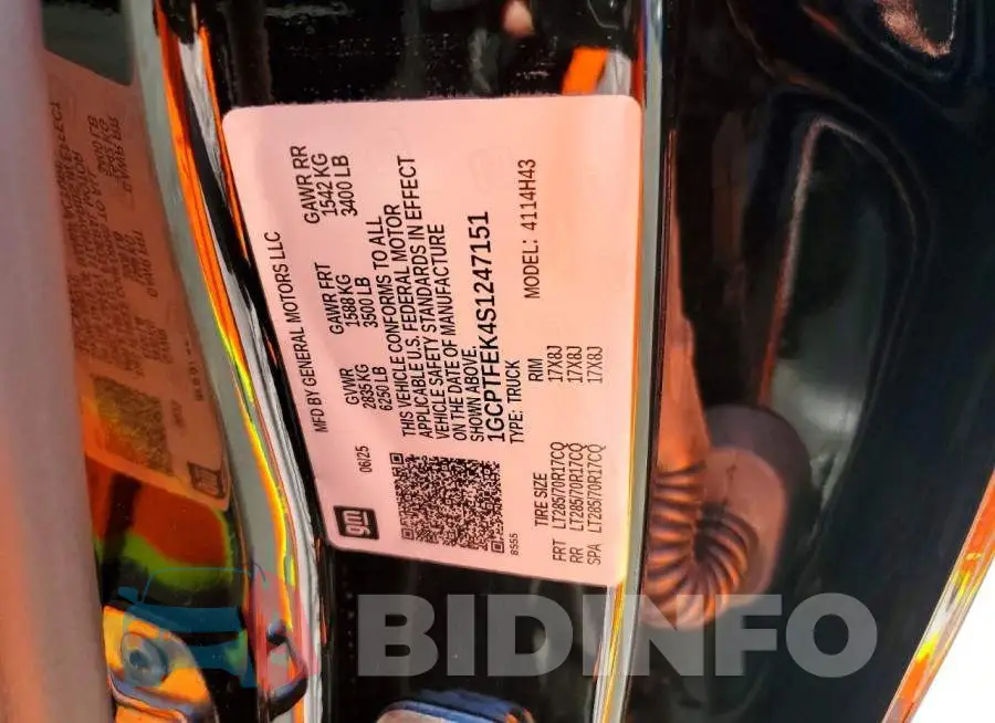1GCPTFEK4S1247151 Photo# 12