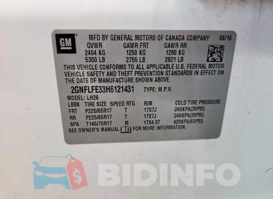 2GNFLFE33H6121431 Photo# 13