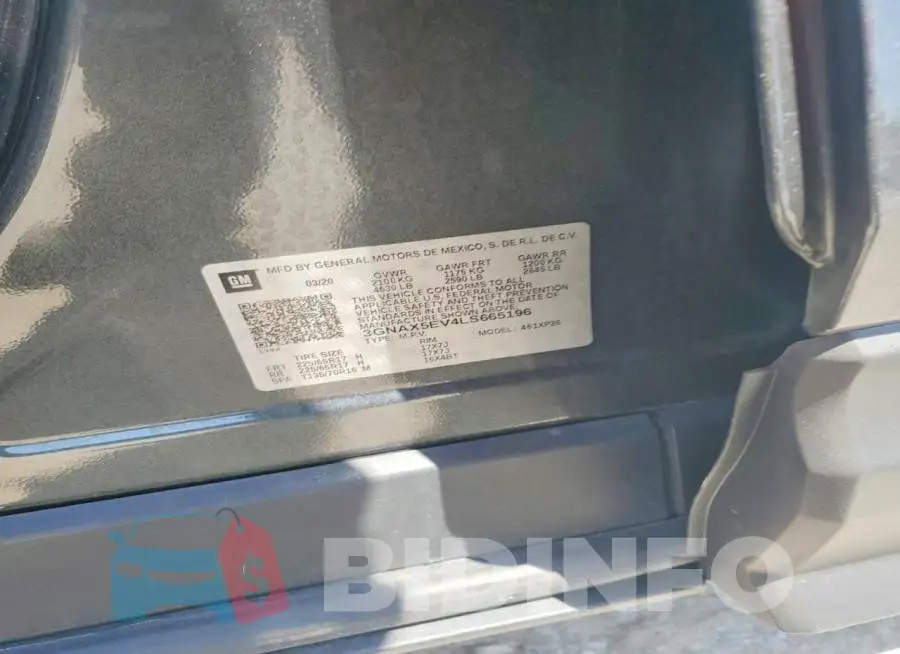 3GNAX5EV4LS665196 Photo# 13