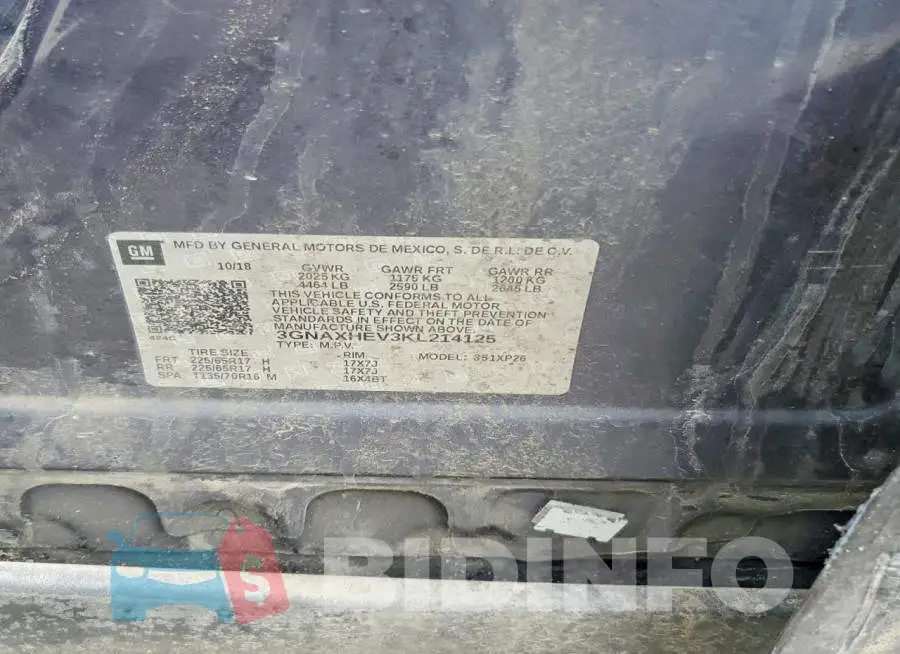 3GNAXHEV3KL214125 Photo# 13