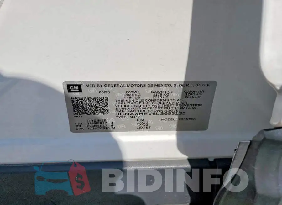 3GNAXHEV6LS683135 Photo# 13