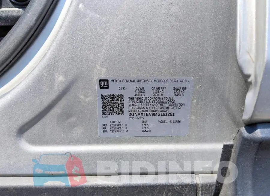 3GNAXTEV9MS161281 Photo# 13