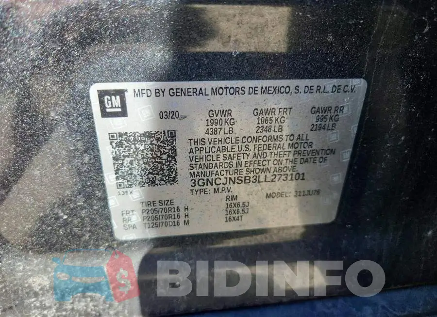 3GNCJNSB3LL273101 Photo# 13
