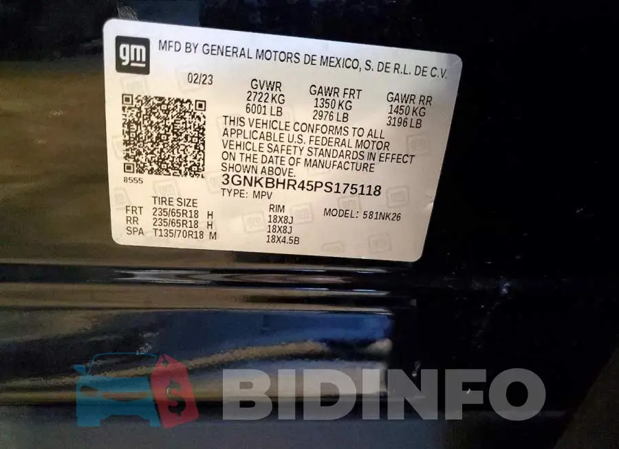 3GNKBHR45PS175118 Photo# 13